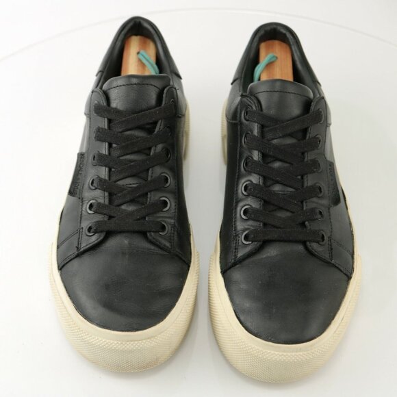Kendall Kylie Tyler Womens Platform Sneaker Size 7.5 Black Leather Shoe Lace Up - Picture 4 of 12